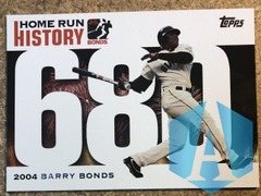 2006 Topps Barry Bonds Home Run History 680 #BB680 San Francisco Giants